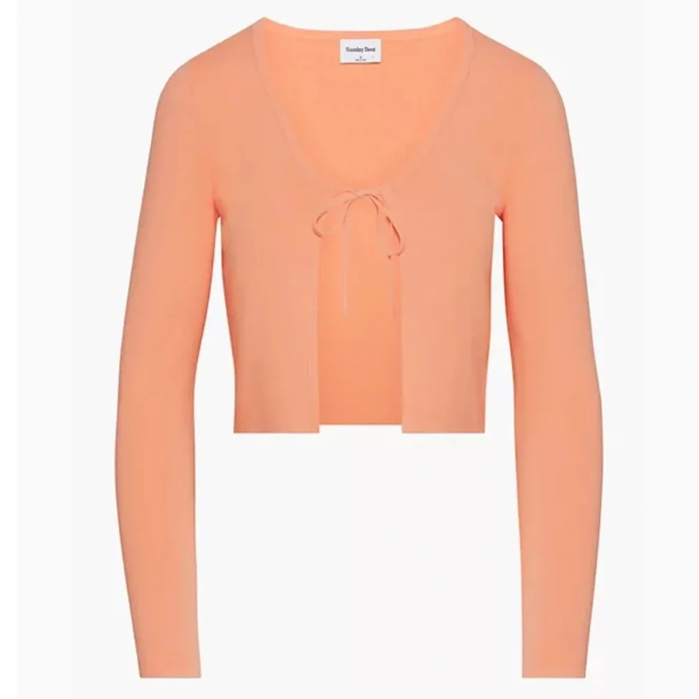 Aritzia Sunday Best Samantha Cardigan in Sunny Apricot - Picture 2 of 11